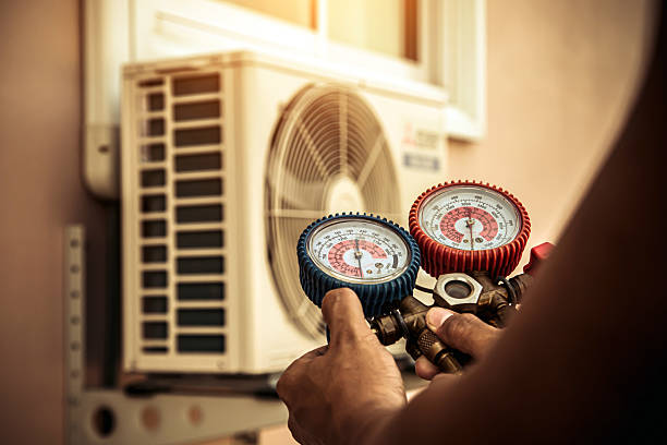 Professional Heat Pump Repair technician working in Cary, IL